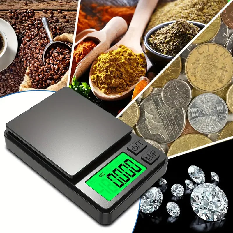 Precision Pocket Scale 1000g X 0.1g - Digital Gram Food Jewelry