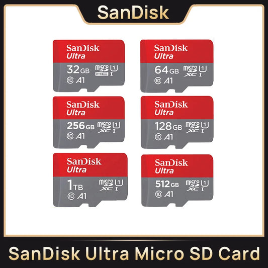 SanDisk Ultra A1 Micro SD Memory Card V10 C10 U1 32GB 64G 128G 256G