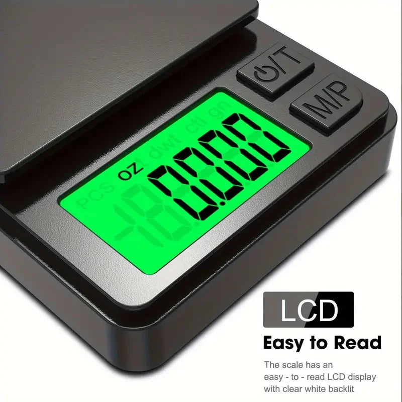 Precision Pocket Scale 1000g X 0.1g - Digital Gram Food Jewelry