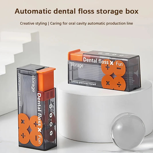 Portable Floss Dispenser Includes 10Pcs Floss Automatic Ejectable